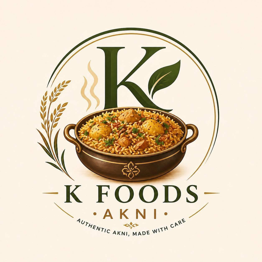 K Foods Akni logo